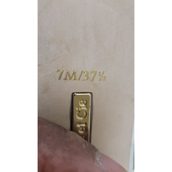 Louise et cie Open-Toe Block Pump Heel Sandals With Tassel Ankle Ties In Ivory - Picture 11 of 12